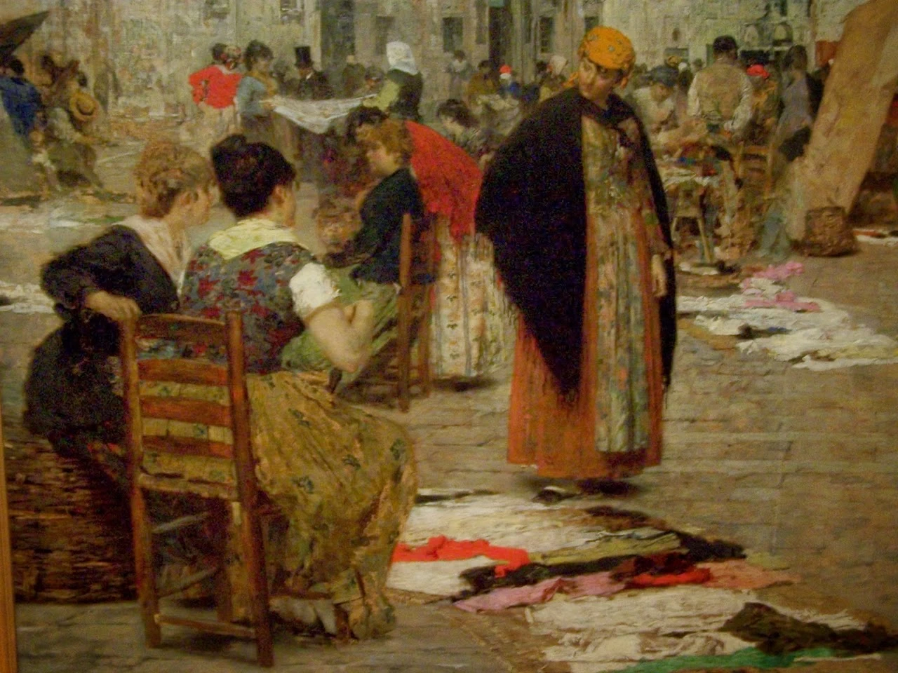 Mercato del sabato in campo San Polo, Venezia, 1884 - Bloomington, Usa, Indiana University Art Museum, dettaglio